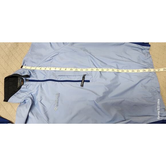 Columbia VTG Titanium LightWeight Waterproof  1/2 Zip Windbreaker Womens Med - Picture 6 of 11